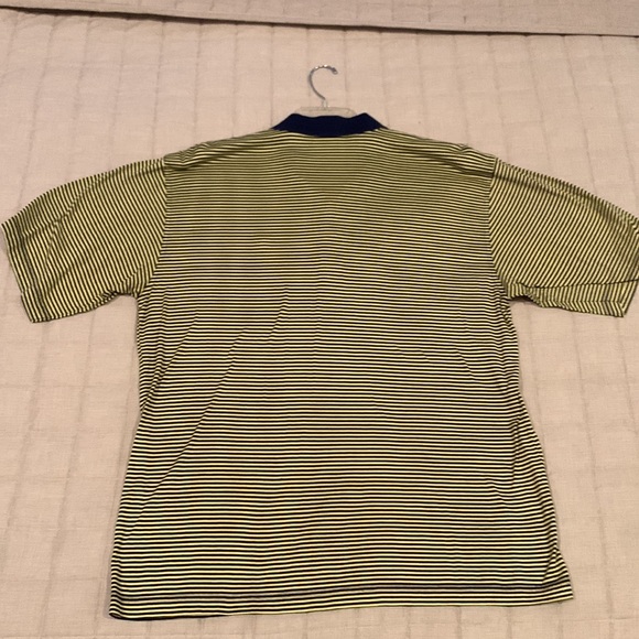 Large Augusta National Golf Shop Yellow/Navy Striped Polo - Picture 4 of 6